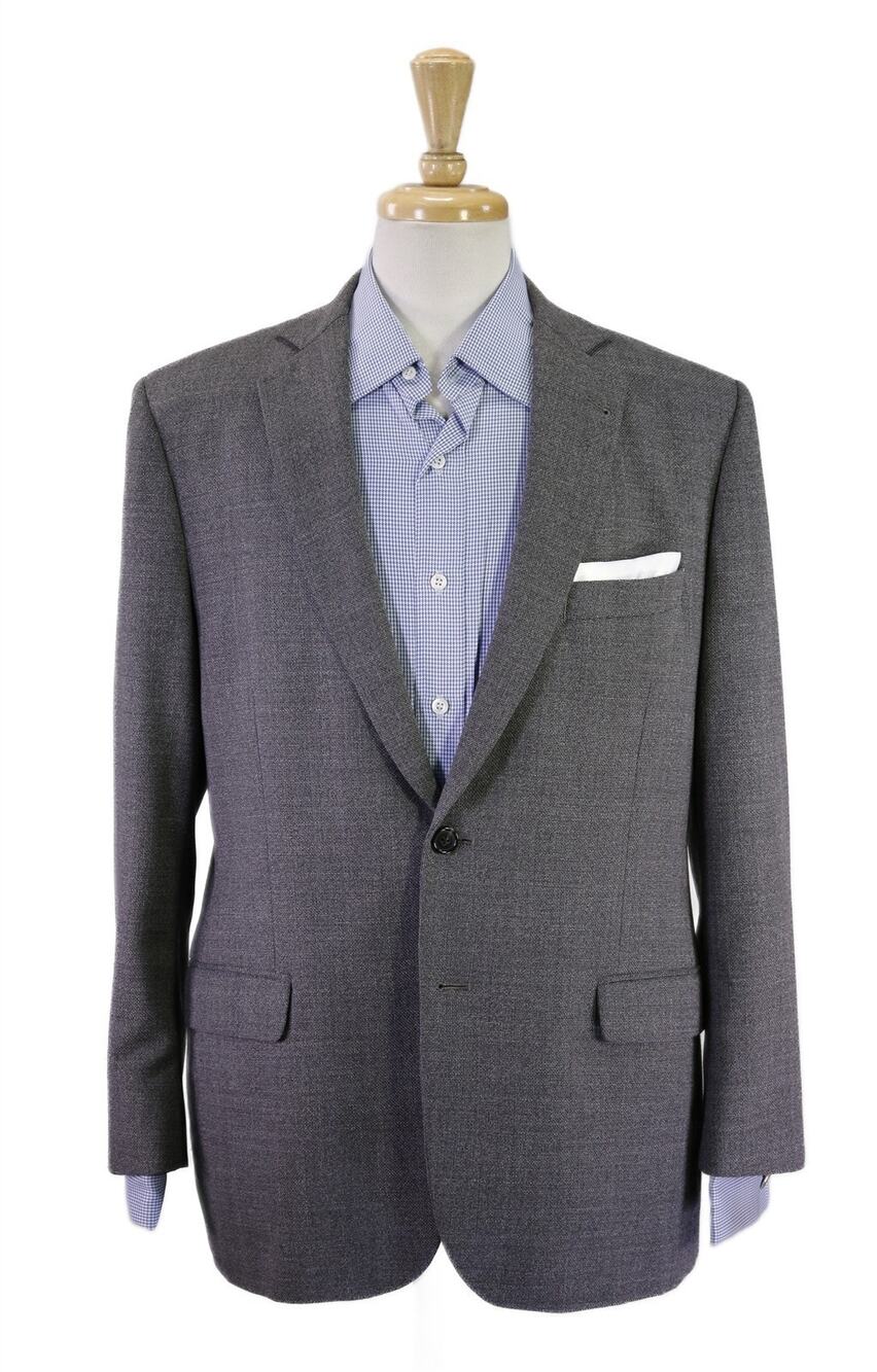 Brooks Brothers 1818 Fitzgerald Gray Knit Woven 2-Btn Blazer Jacket 42S